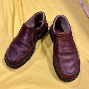 Dockers Men’s 10.5M Brown Leather Slip-On Loafers Comfort Casual Dress Shoes